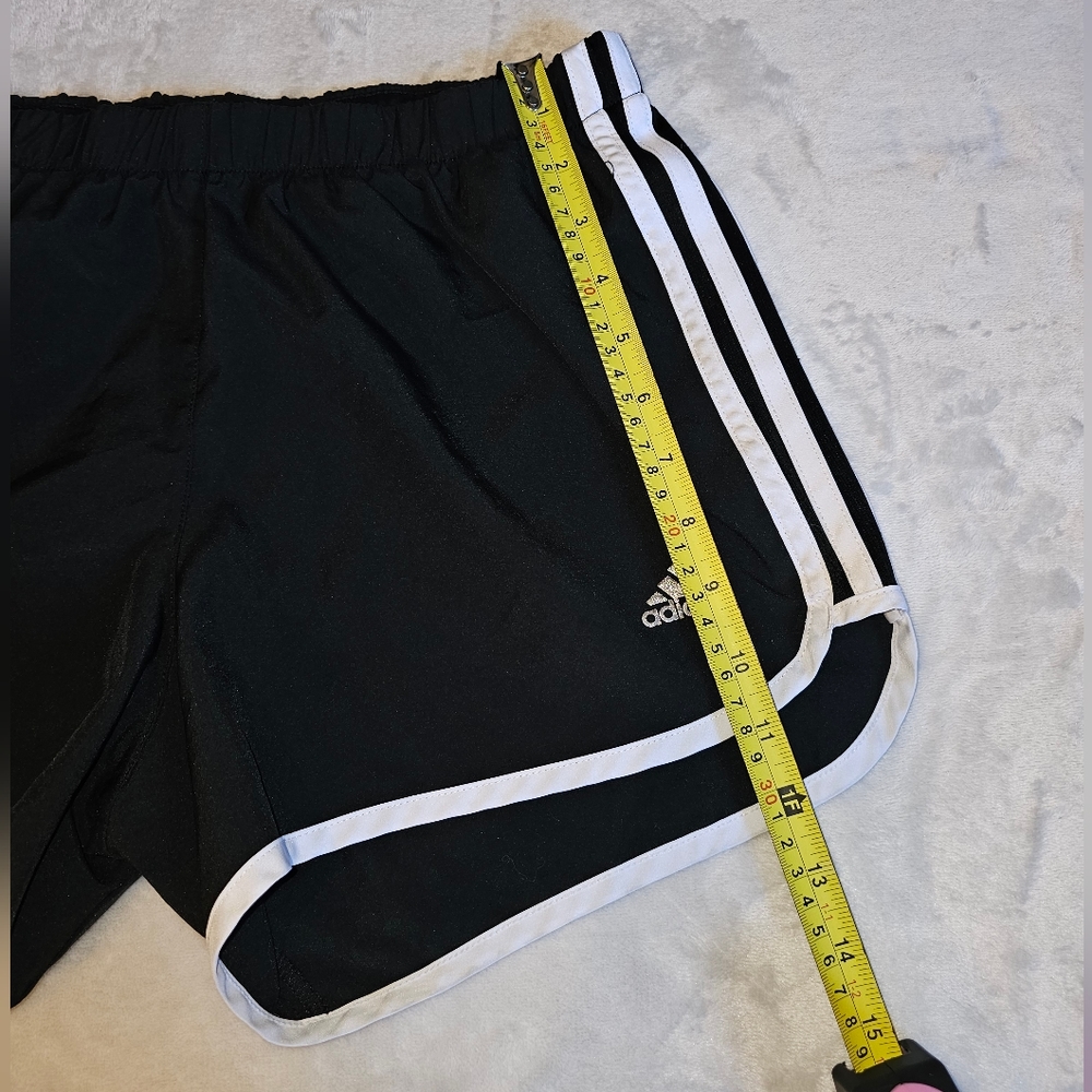 Adidas Climalite S4 Running Shorts Black with White Stripe Small - Picture 11 of 11